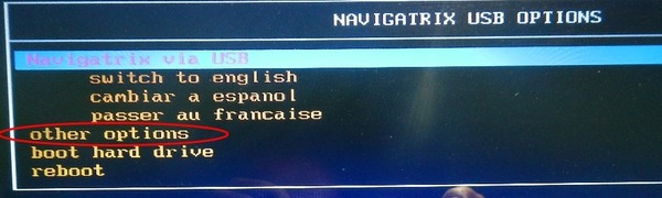 Navigatrix boot screen 2/3