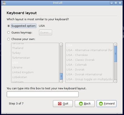 Installation step 3/7