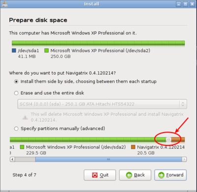Installation step 4/7