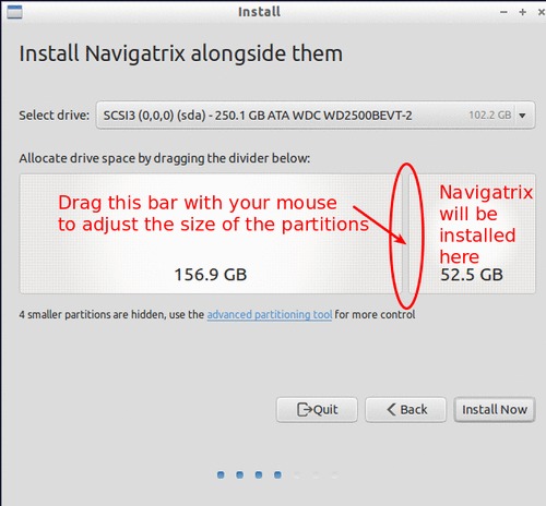 Adjusting partition size