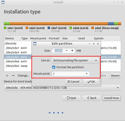 Installation type details 3/3