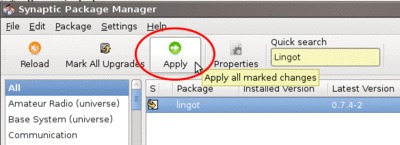 Applying marked changes