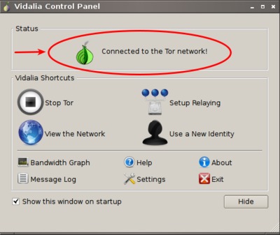 Vidalia Control Panel
